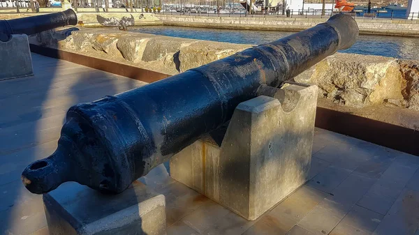 Grande Cannone Navale Del Xviii Secolo — Foto Stock