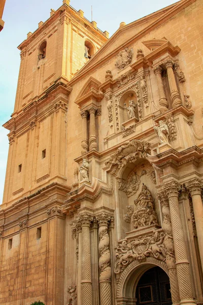 Elche Hiszpania 2018 Szczegóły Wejścia Kościoła Elche — Zdjęcie stockowe