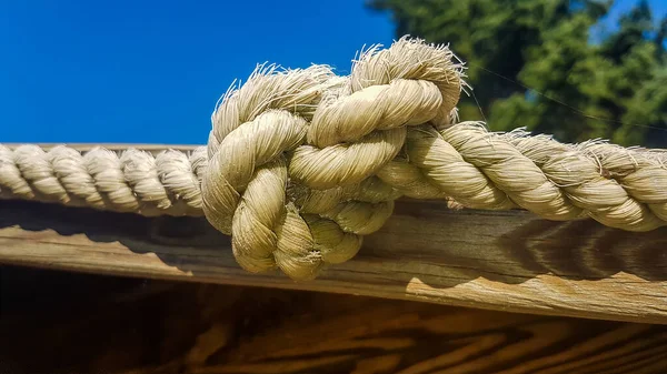 Thick Old Rope Knot — Stock Photo, Image