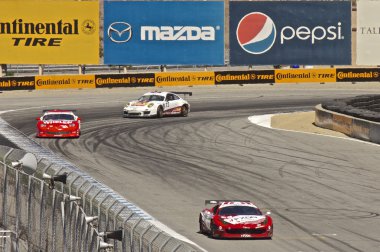 yüksek hızlı köşeyi mazda laguna seca raceway grand am rolex yarışlarında