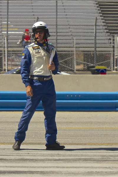 Pit Crew at Grand AM Rolex Races on Mazda Laguna Seca Raceway — Stock Photo, Image