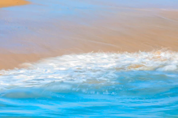 Abstracte Wazige Patronen Van Een Stille Oceaan Golf Het Strand — Stockfoto