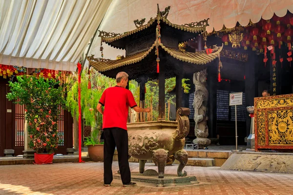 Singapur Září 2019 Thian Hock Keng Nejstarší Buddhistický Chrám Lidu — Stock fotografie