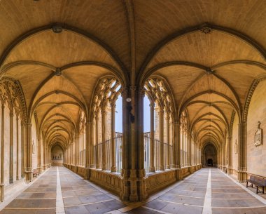 Santa Maria la Real Katedrali, 15. yüzyıl Gotik Kilisesi Pamplona, İspanya