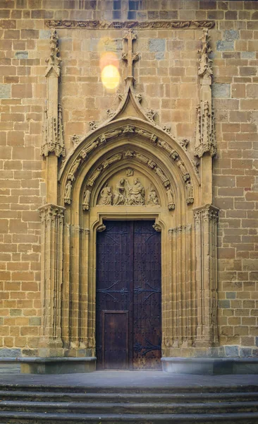 Catedral de Santa Maria la Real, 15th Century Gothic church in Pamplona, Spain — Stock Photo, Image