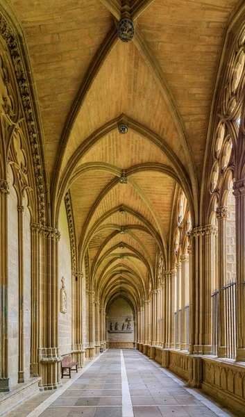 Catedral de Santa Maria la Real, gotische kerk uit de 15e eeuw in Pamplona, Spanje — Stockfoto