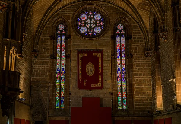 Catedral de Santa Maria la Real, gotische kerk uit de 15e eeuw in Pamplona, Spanje — Stockfoto