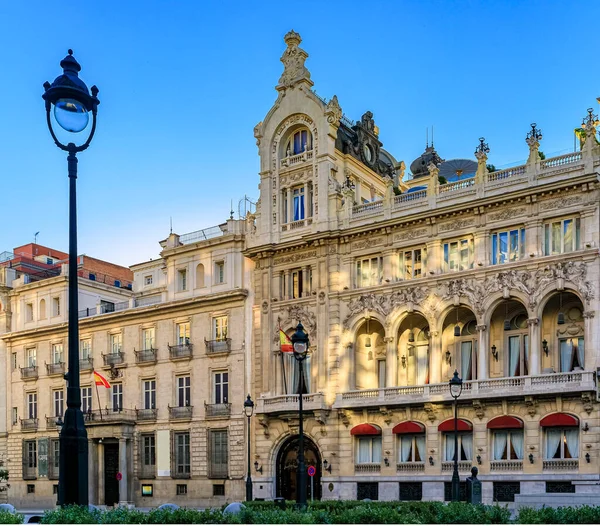 Ornate Beaux Arts Facades Buildings Center City Gran Main Shopping — Stock Photo, Image