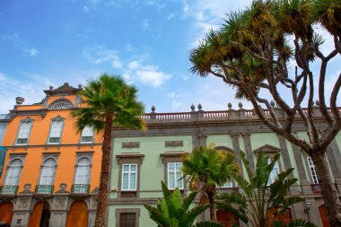 Las Palmas de Gran Canaria Vegueta houses clipart