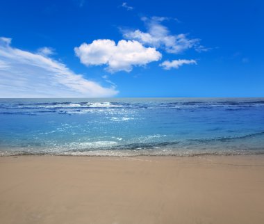Maspalomas Playa del Ingles beach in Gran Canaria clipart