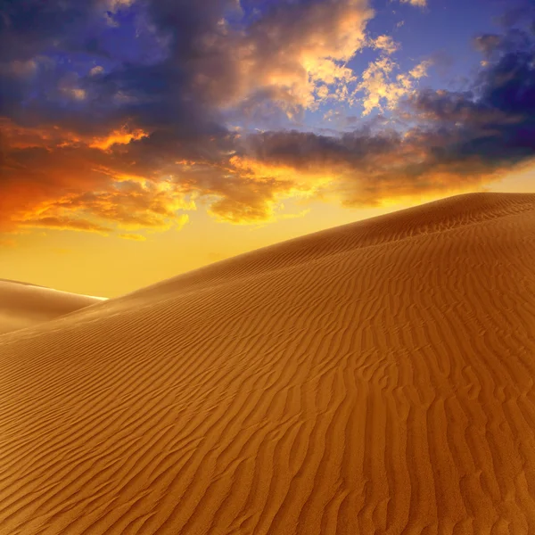 Dune di sabbia del deserto a Maspalomas Gran Canaria — Foto Stock