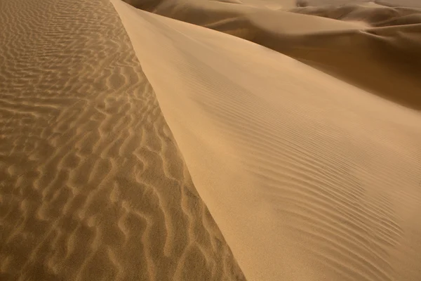 Pouštní duny písku v maspalomas — Stock fotografie