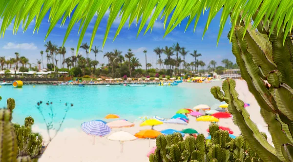 Spiaggia di Anfi del Mar Anfidelmar a Gran Canaria — Foto Stock