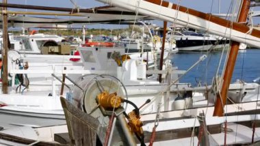 Balear Adaları formentera llaut geleneksel fisherboats detayları