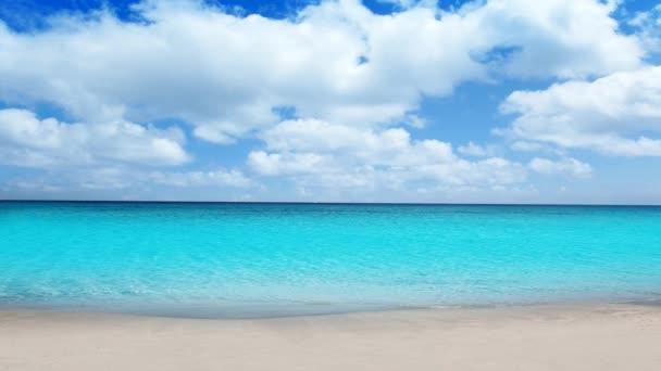 idylické tropické tyrkysové pláže v Karibském moři s bílým pískem břehu krásné