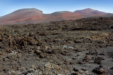 Lanzarote timanfaya yangın dağlar volkanik lav