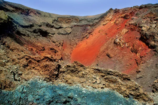 Lanzarote Timanfaya pierre de lave colorée — Photo