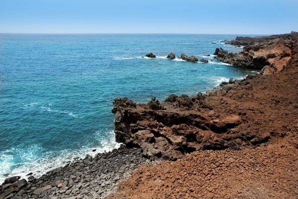 Lanzarote Punta del volcan Mar Atlántico — Foto de Stock