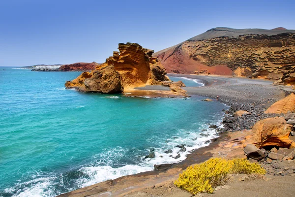 Lanzarote El Golfo Lago de los Clicos — Stock fotografie