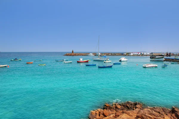 Lanzarote Playa Blanca plage dans l'Atlantique — Photo