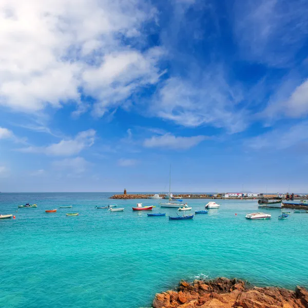 Lanzarote playa blanca beach i Atlanten — Stockfoto