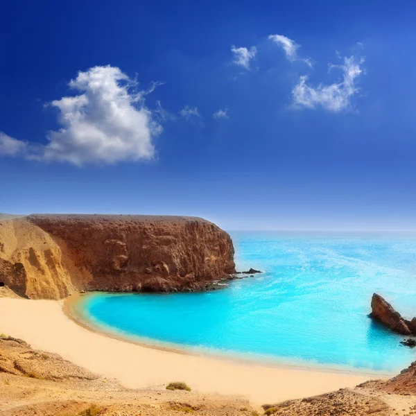Lanzarote El Papagayo Playa Beach in Canaries — Stock Photo, Image