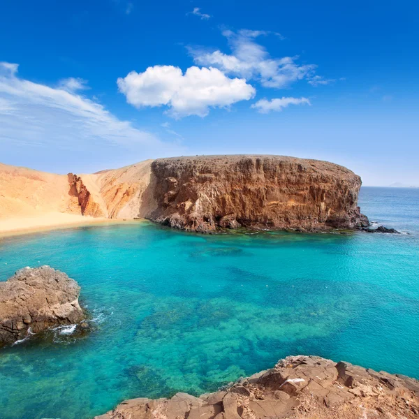 Lanzarote El Papagayo Playa Beach in Canaries — Stock Photo, Image