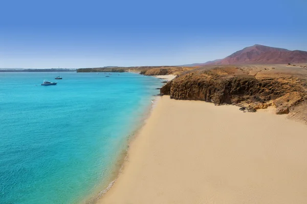 Lanzarote Playa del Pozo beach costa Papagayo — Stock Photo, Image