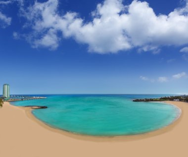 Arrecife beach playa del reducto lanzarote