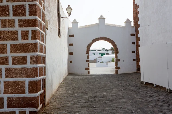 Lanzarote Teguise white village in Canary Islands — Stock Photo, Image