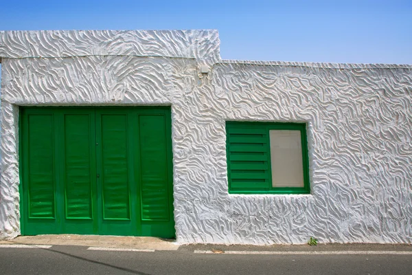 Lanzarote Punta Mujeres casa bianca alle Canarie — Foto Stock