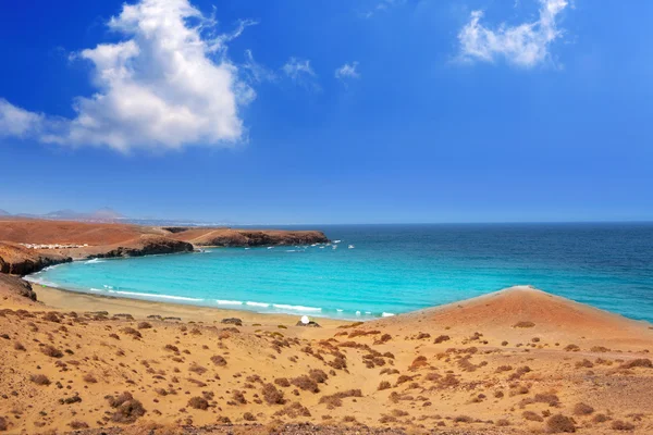 Praia de Papagayo caleta del Congrio em Lanzarote — Fotografia de Stock