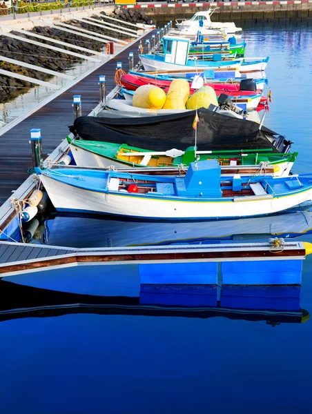 Porto de Los Cristianos na costa de Adeje Arona — Fotografia de Stock