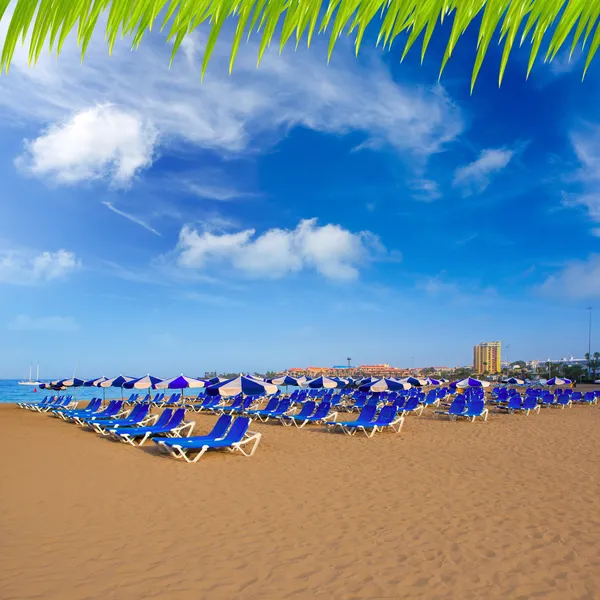 Spiaggia Las vistas in Adeje Arona a Tenerife sud — Foto Stock