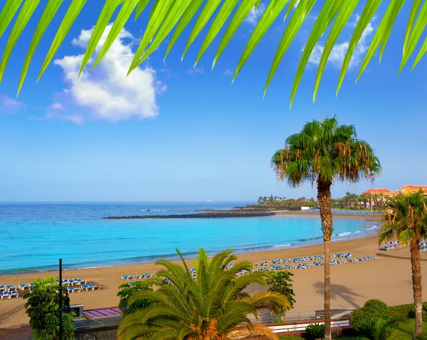 Las vistas beach Arona in costa Adeje Tenerife — Stock Photo, Image