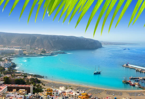 Los Cristianos beach in Arona Tenerife south — Stock Photo, Image