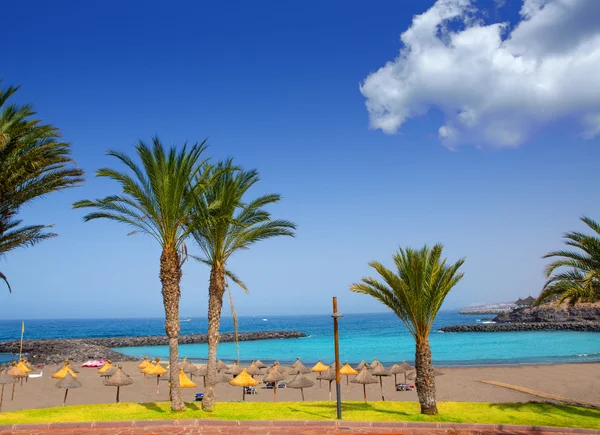 Adeje partján Las americas beach, a Dél-Tenerife — Stock Fotó