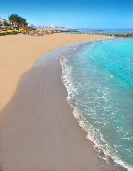 Adeje costa Las Americas spiaggia nel sud di Tenerife — Foto Stock