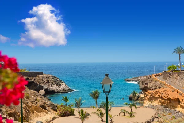 Pláž playa paraiso costa adeje v tenerife — Stock fotografie