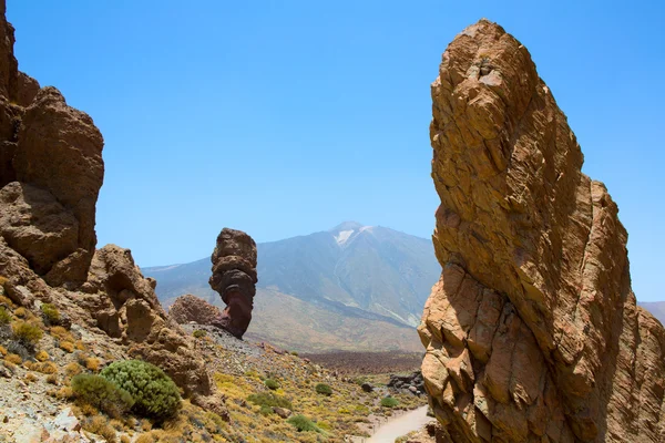 Teide national park roques de garcia v tenerife — Stock fotografie