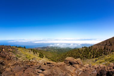 La palma caldera de taburiente deniz bulut
