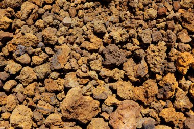 Kanarya Adaları volkanik taşların doku