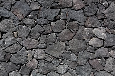 siyah lav volkanik taş duvar duvar