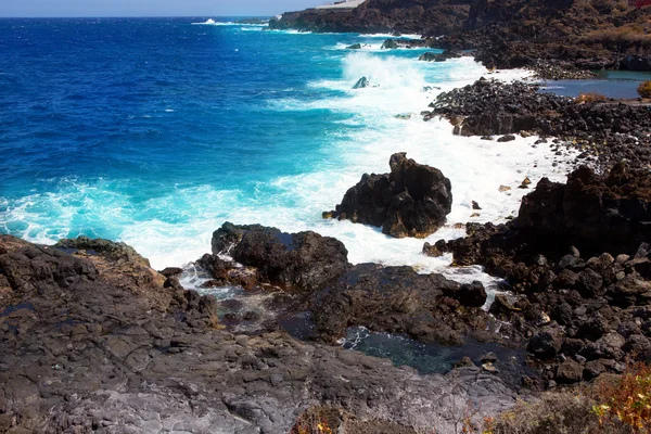La Palma Santa cruz volcanic atlantic coast — Stock Photo, Image