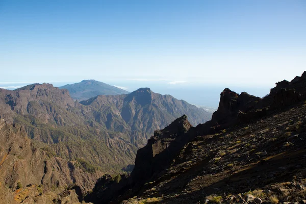 Caldera de taburiente moře mraků la Palma — Stock fotografie