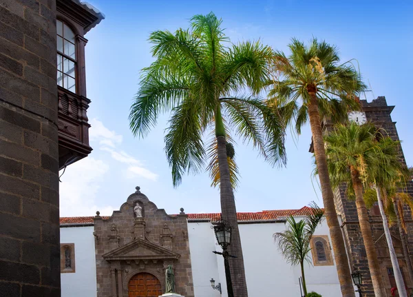 Santa Cruz de La Palma Plaza de Espana Iglesia — Stok fotoğraf