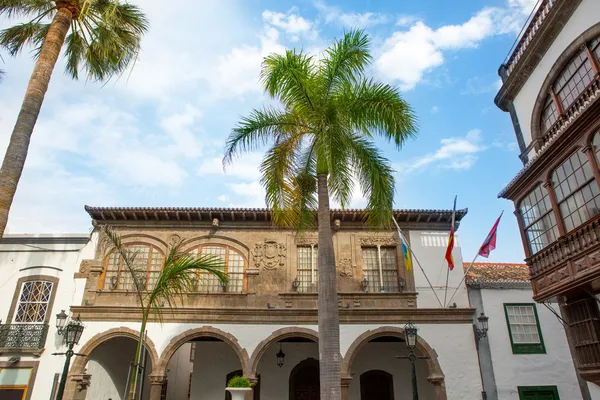 Santa cruz de la palma plaza espana ratusza — Zdjęcie stockowe