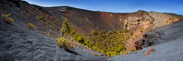 Kratern la palma san antonio vulkan fuencaliente — Stockfoto