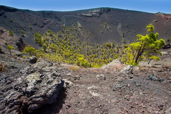 Crater La Palma San Antonio vulcan Fuencaliente — Fotografie, imagine de stoc