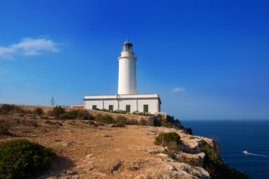 Ibiza yakınındaki Formentera la mola deniz feneri